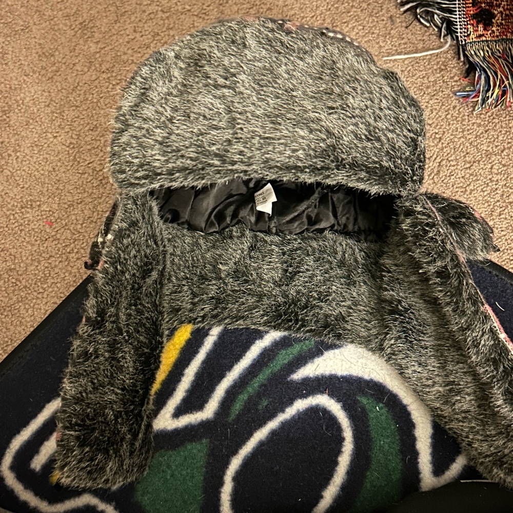 Plaid winter hat